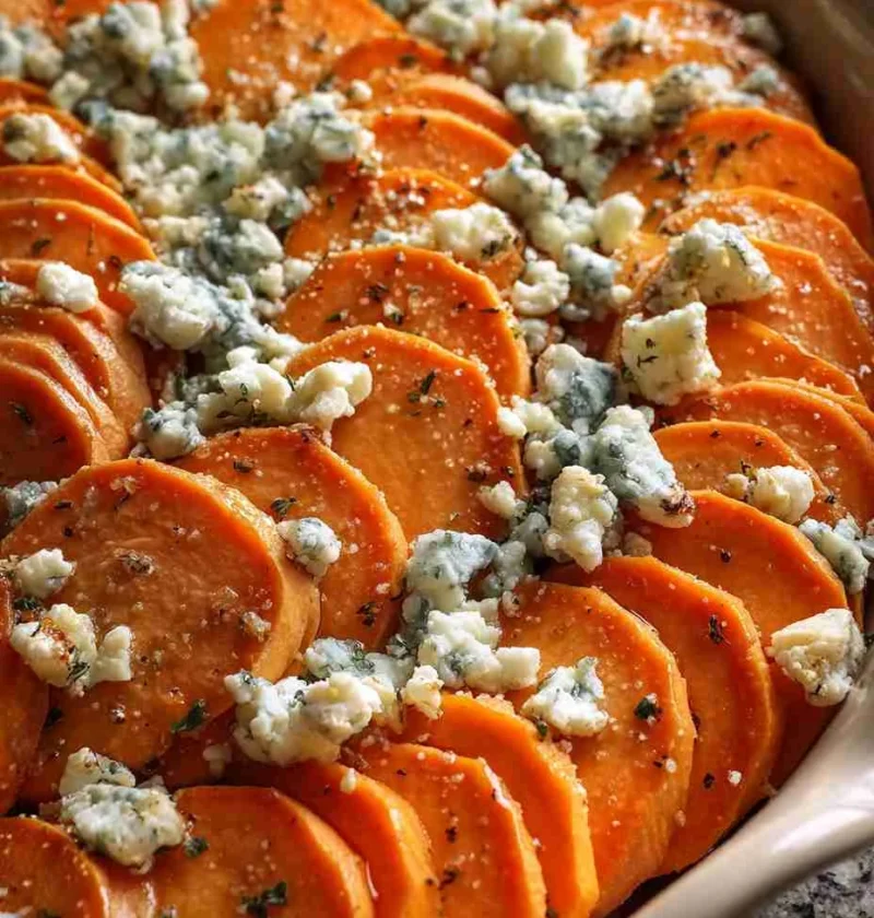 Slow Cooker Sweet Potatoes Recipe Thanksgiving Sweet Potatoes With Thyme Blue Cheese Sweet Potato Casserole Unique Thanksg...