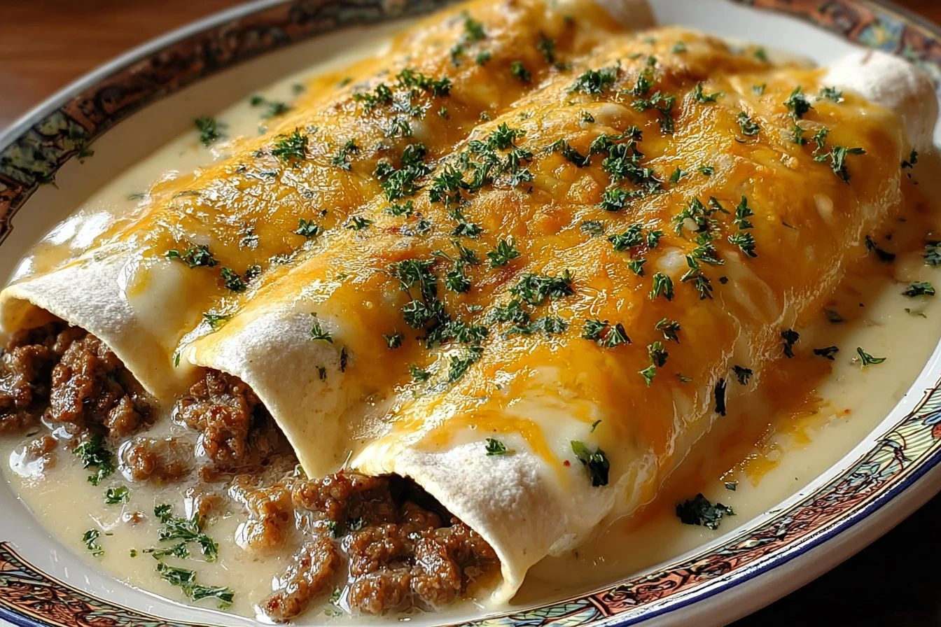 Southern Breakfast Enchiladas Recipe Savory Sausage Gravy Enchiladas Homemade Southern Breakfast Enchiladas Best Sausage G...