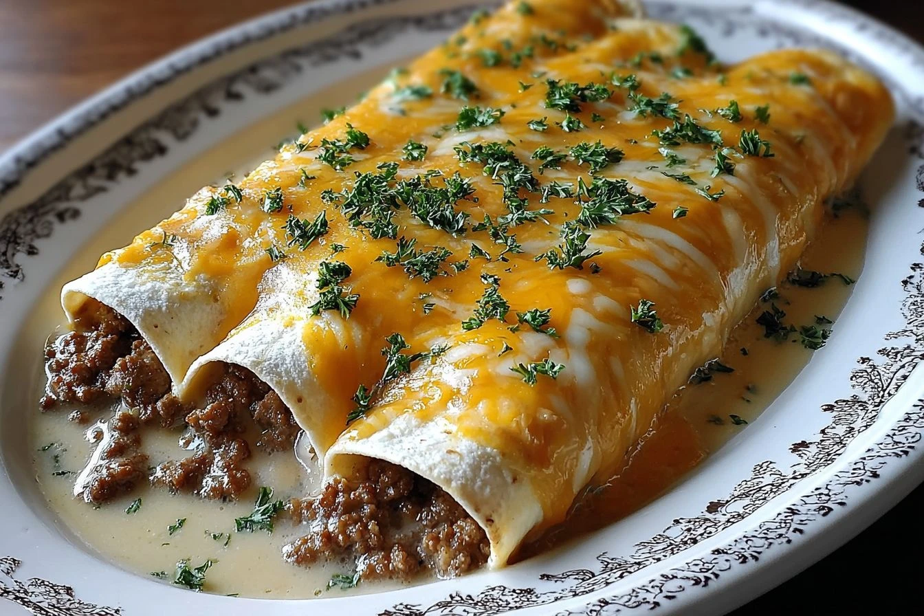 Southern Breakfast Enchiladas with Savory Sausage Gravy Magic