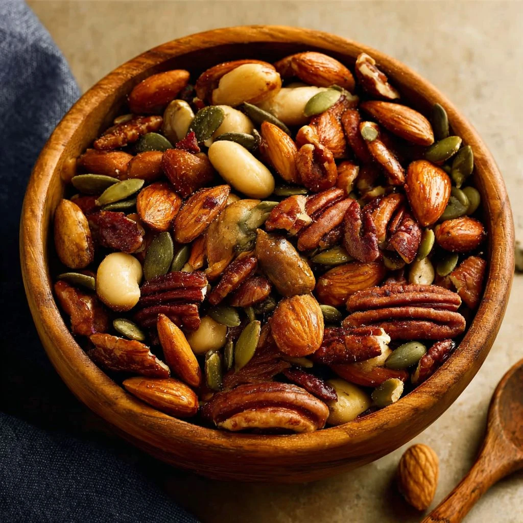 Spicy Roasted Nuts Recipe For Parties Best Nuts For Spicy Party Mix How To Make Spicy Nuts For Snacking Spicy Nut Mix DIY ...