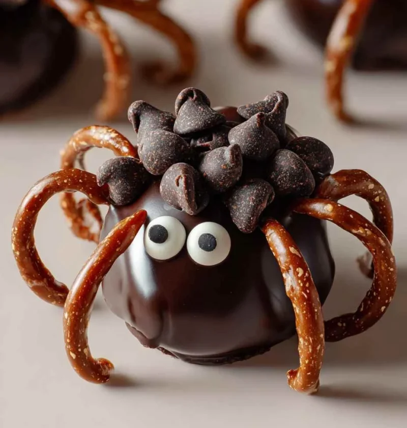 Stuffed Date Spiders Recipe How To Make Stuffed Date Spiders Stuffed Date Spiders For Halloween Easy Stuffed Date Spiders ...