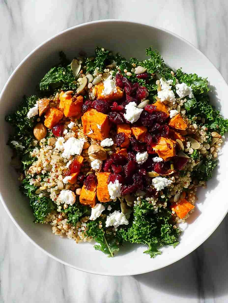 Sweet Potato Kale Quinoa Salad Recipe Healthy Kale Quinoa Sweet Potato Salad Vegan Sweet Potato Kale Quinoa Salad Best Dre...