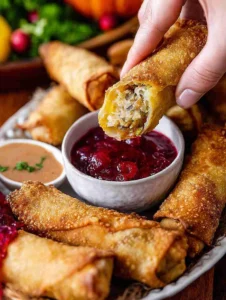 Thanksgiving Leftover Egg Rolls