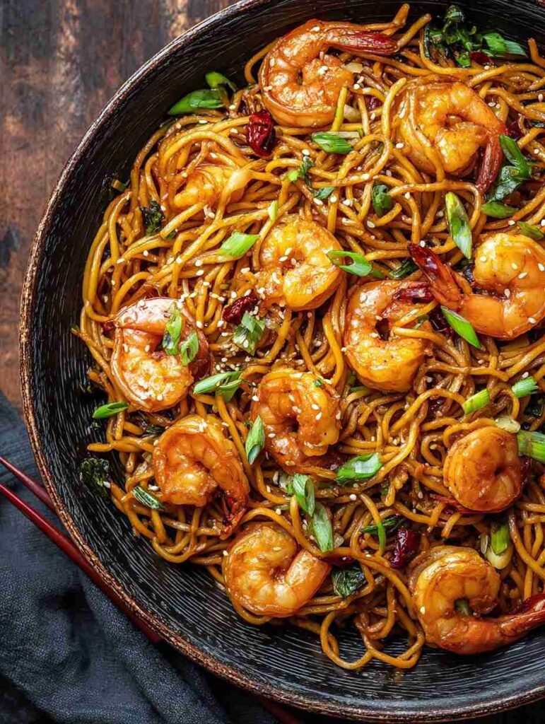 Honey Garlic Shrimp Chow Mein Recipe Best Honey Garlic Shrimp Noodles Ultimate Shrimp Chow Mein Guide Easy Honey Garlic Sh...