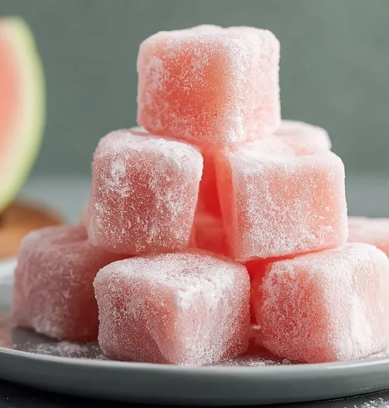 Watermelon Mochi Recipe Easy Bite-sized Watermelon Mochi Guide Homemade Watermelon Mochi Tips Quick Watermelon Mochi Snack...