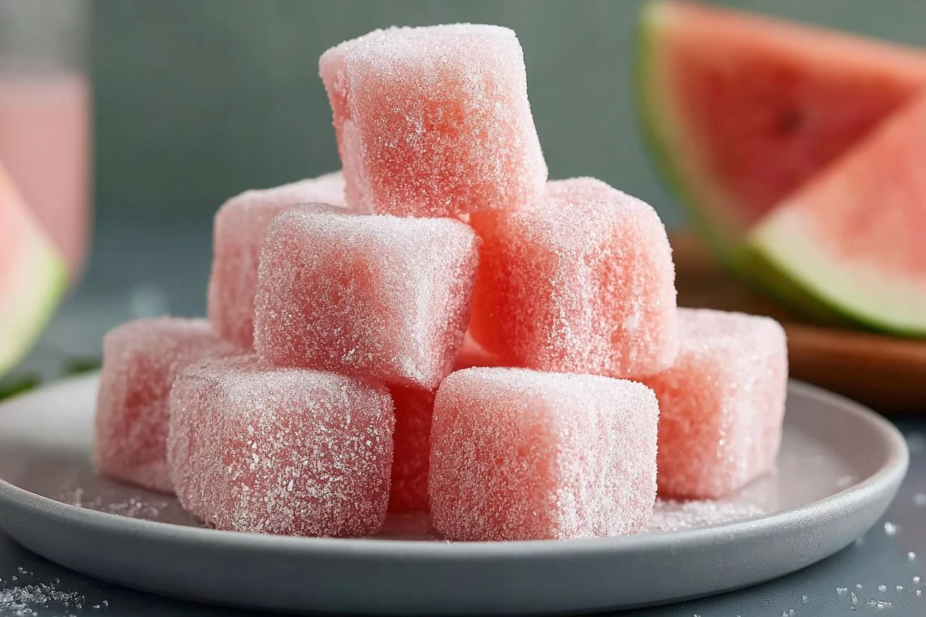 Watermelon Mochi Recipe Easy Bite-sized Watermelon Mochi Guide Homemade Watermelon Mochi Tips Quick Watermelon Mochi Snack...