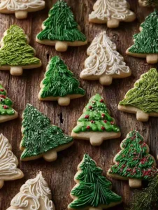 Whimsical Sugar Cookie Christmas Tree Cutouts to Brighten Your Table