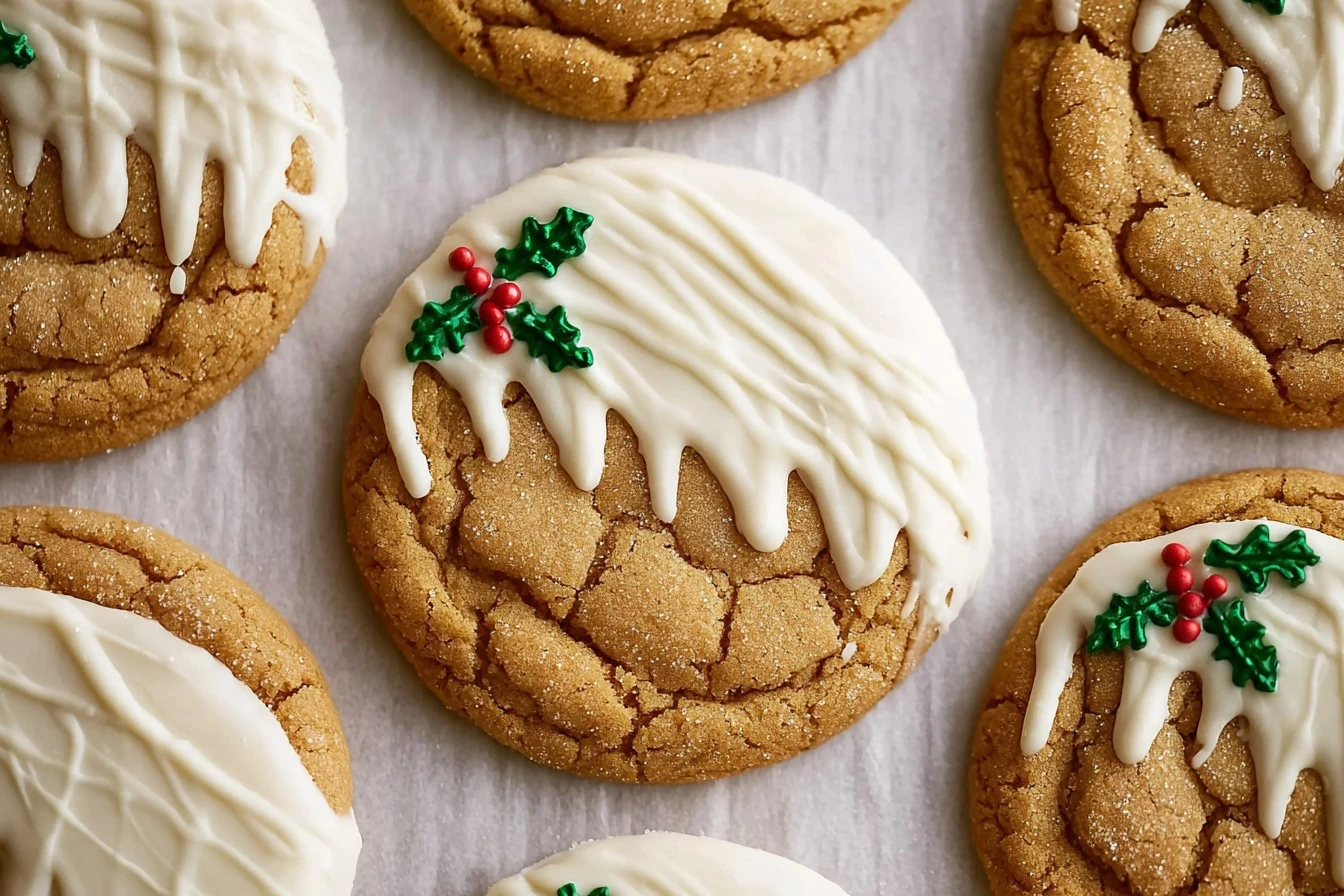 White Chocolate Maple Cookies Recipe Chewy Maple Cookies Dipped In White Chocolate Best White Chocolate Christmas Cookies ...