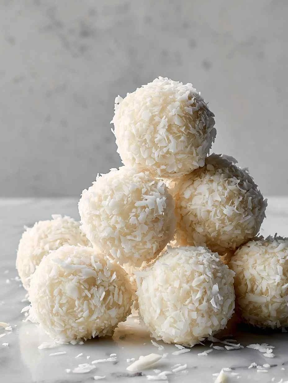 White Chocolate Protein Snowballs