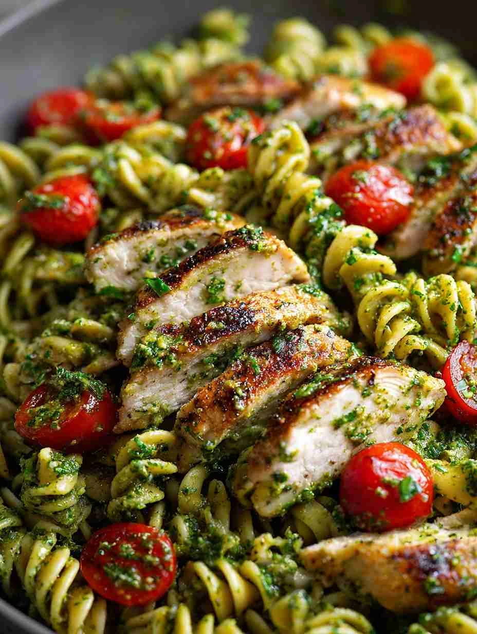 Authentic Mediterranean Chicken Pesto Pasta Recipe Best Chicken Pesto Pasta Mediterranean Style Easy Mediterranean Chicken...