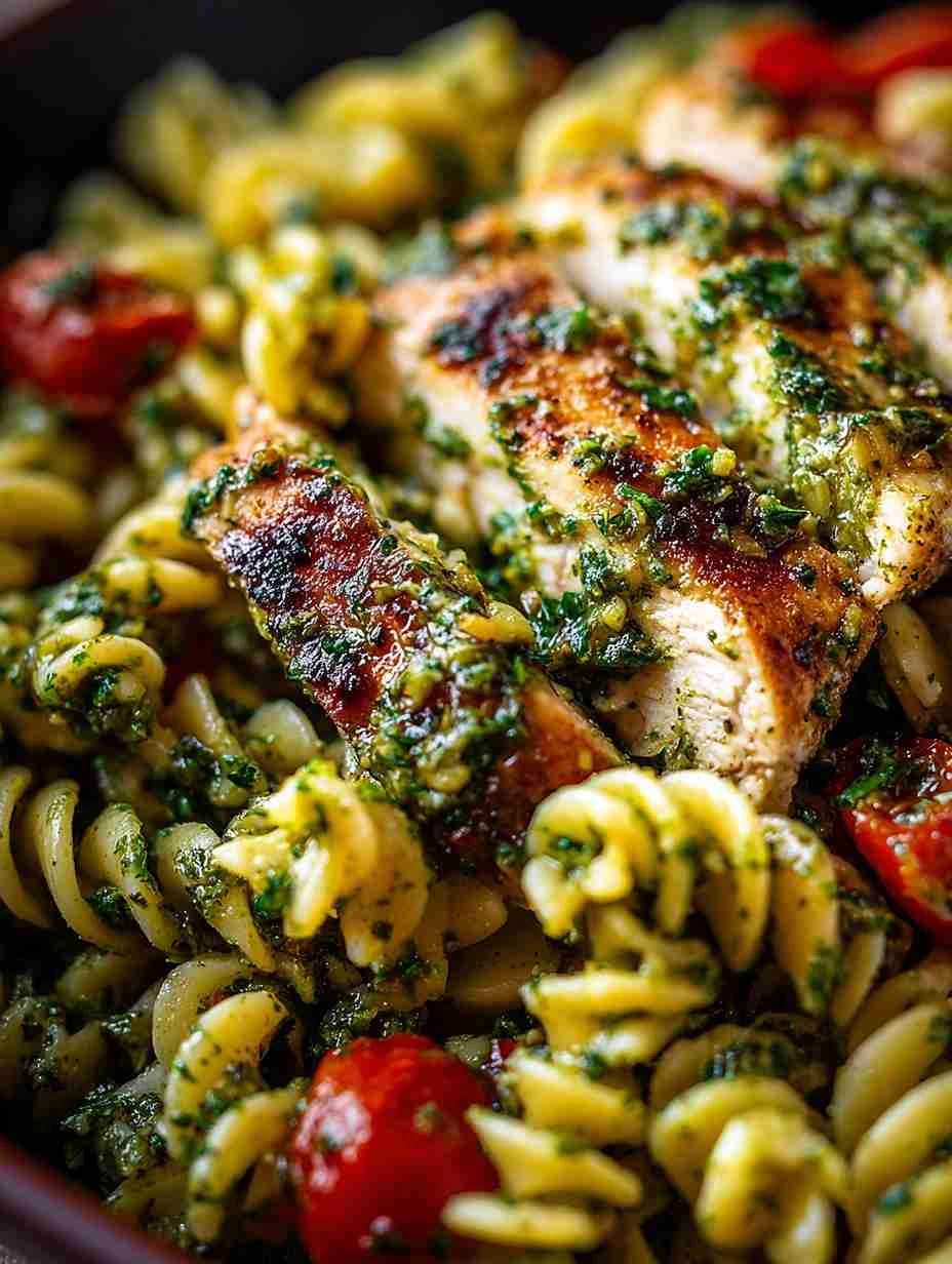 Authentic Mediterranean Chicken Pesto Pasta Recipe Best Chicken Pesto Pasta Mediterranean Style Easy Mediterranean Chicken...