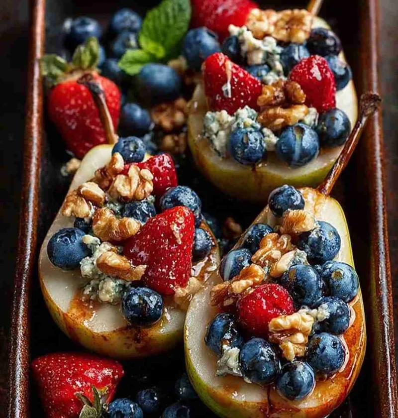 Baked Pears With Honey Recipe Gluten-free Baked Pear Dessert Ideas Easy Baked Pears With Blue Cheese Gourmet Pear Recipes ...