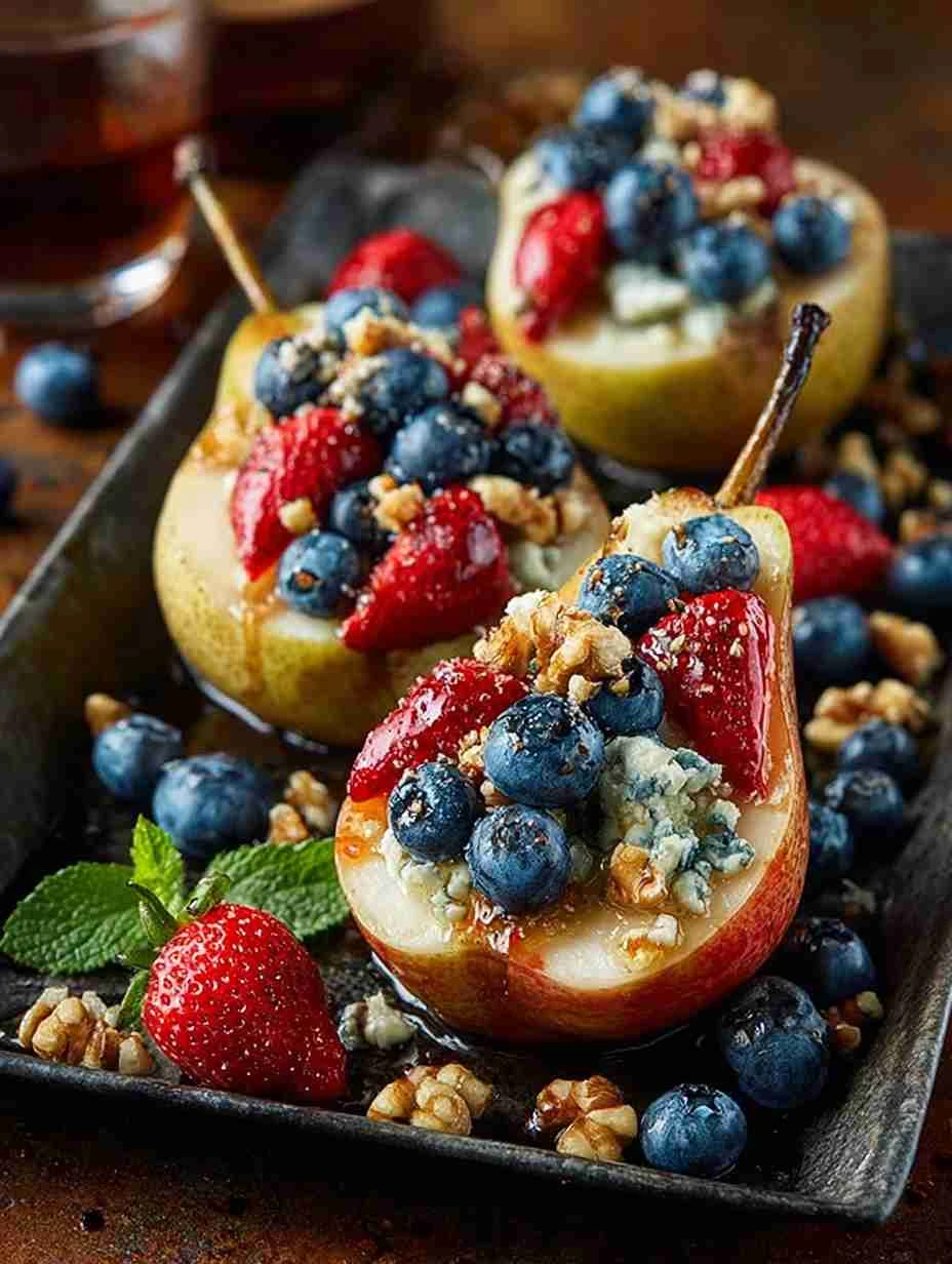 Baked Pears With Honey Recipe Gluten-free Baked Pear Dessert Ideas Easy Baked Pears With Blue Cheese Gourmet Pear Recipes ...