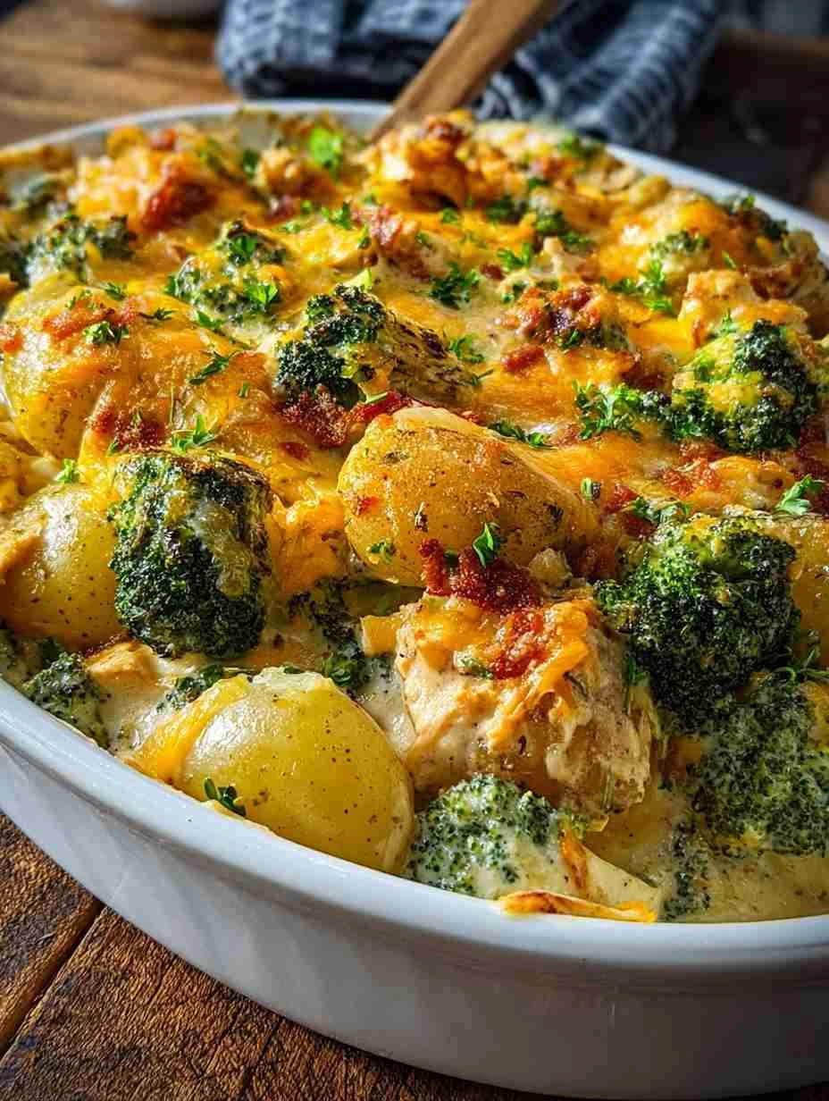 Baked Potato Chicken And Broccoli Casserole Baked Potato Chicken Broccoli Casserole