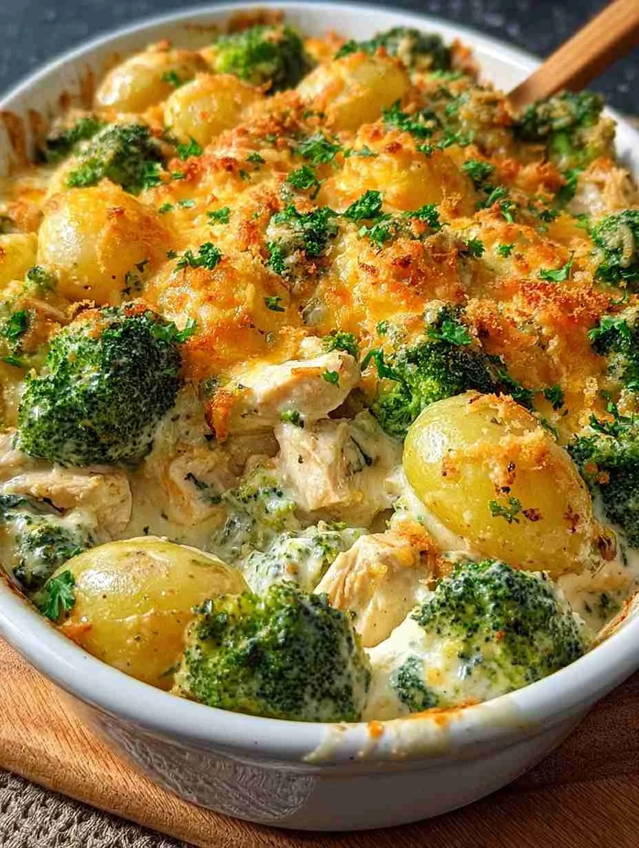 Baked Potato Chicken and Broccoli Casserole