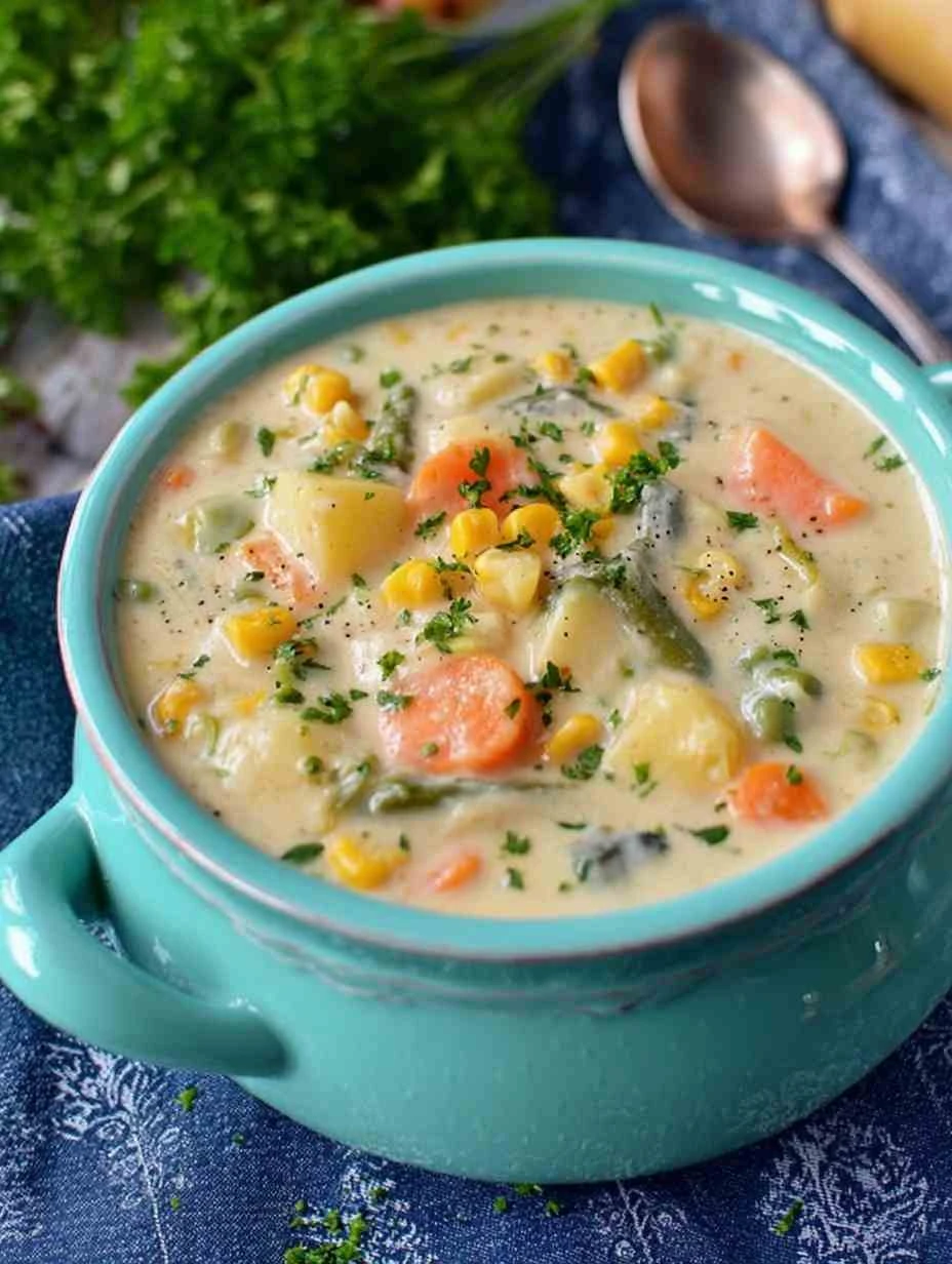 Homemade Creamy Vegetable Soup