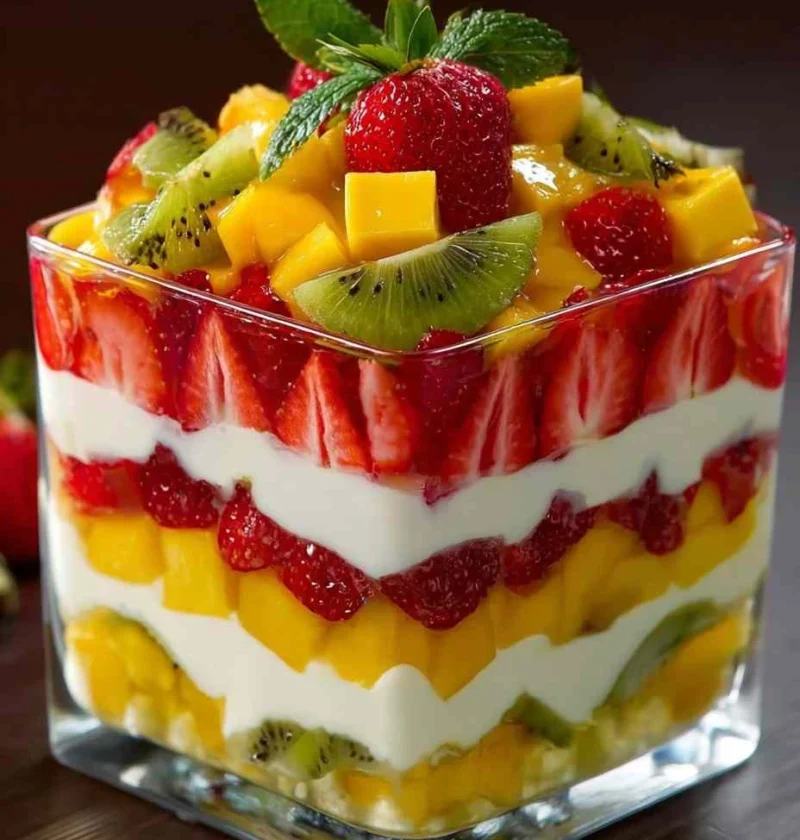 Best Layered Fruit Trifle Recipe Easy Layered Fruit Trifle Ideas How To Make A Fruit Trifle Healthy Layered Fruit Trifle O...