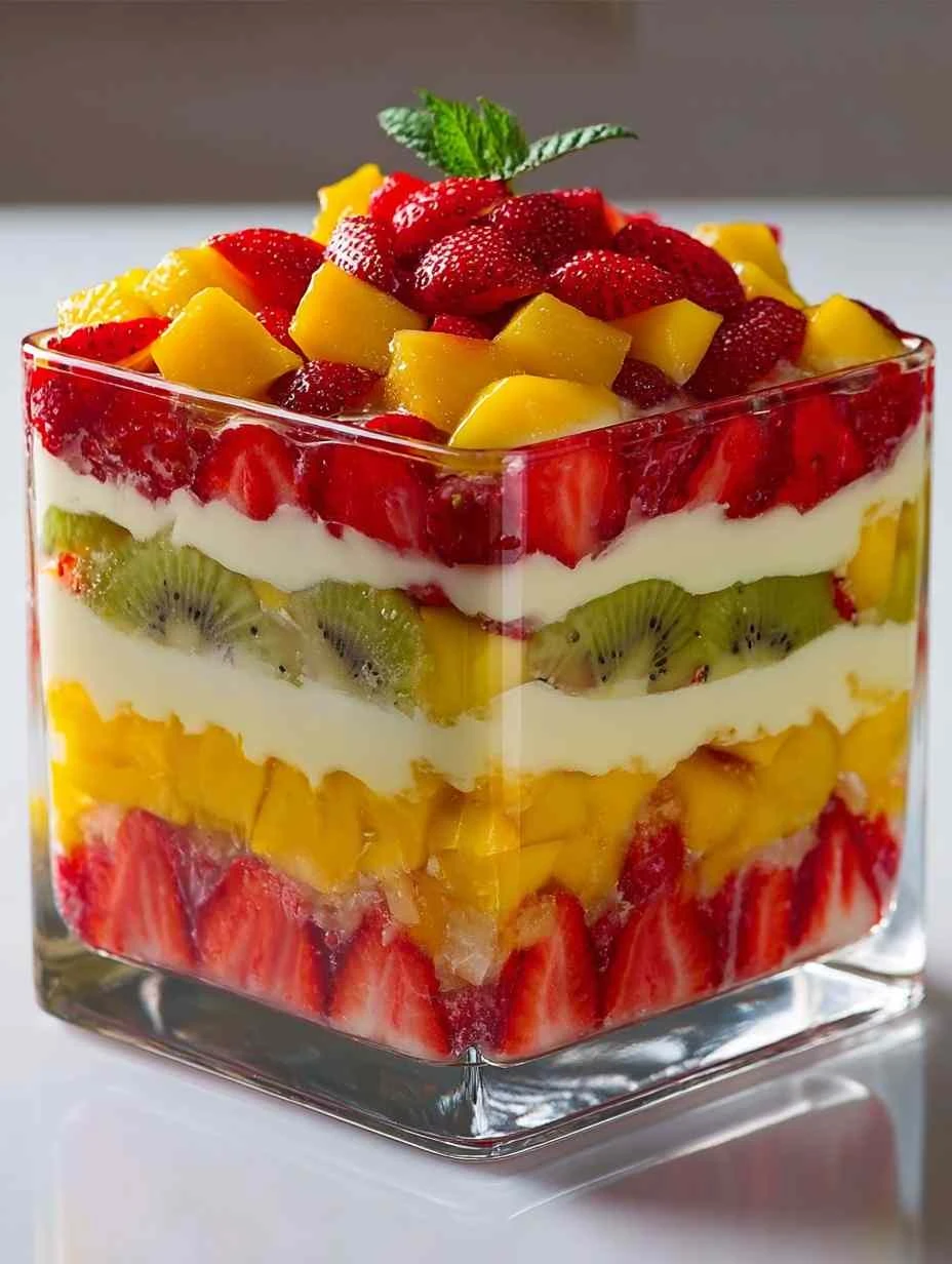 Best Layered Fruit Trifle Recipe Easy Layered Fruit Trifle Ideas How To Make A Fruit Trifle Healthy Layered Fruit Trifle O...