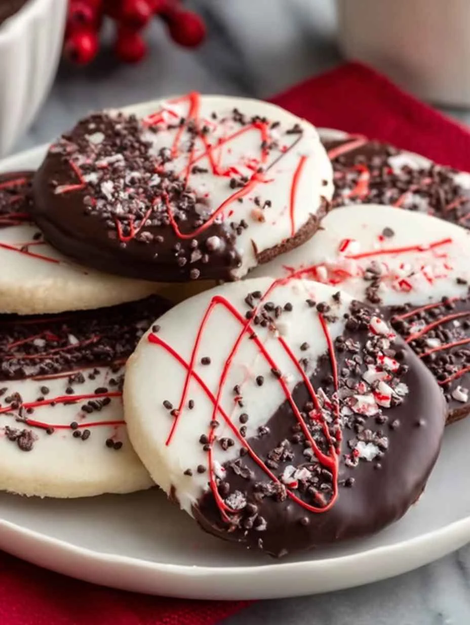 Best Peppermint Chocolate Shortbread Recipe How To Make Peppermint Chocolate Cookies Gluten Free Peppermint Chocolate Shor...
