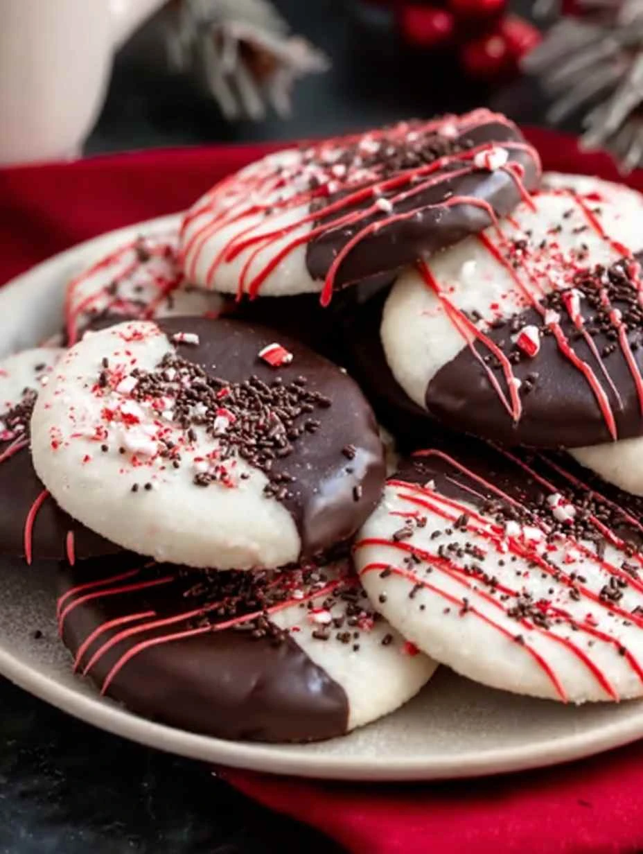 Best Peppermint Chocolate Shortbread Recipe How To Make Peppermint Chocolate Cookies Gluten Free Peppermint Chocolate Shor...