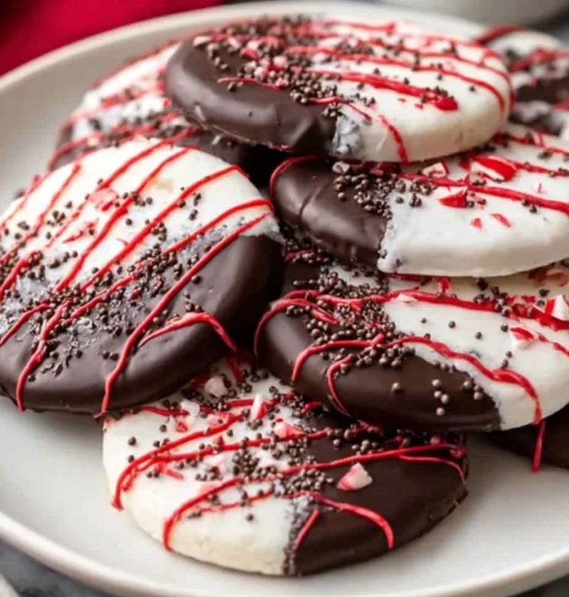 Best Peppermint Chocolate Shortbread Recipe How To Make Peppermint Chocolate Cookies Gluten Free Peppermint Chocolate Shor...