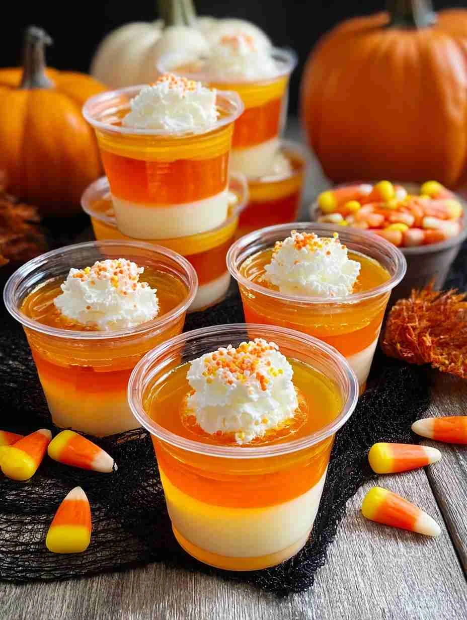 Candy Corn Jello Shots