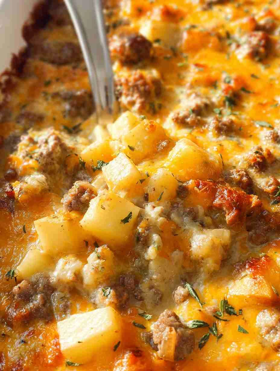 Cheesy Ground Beef And Potato Casserole Cheesy Ground Beef Potato Casserole