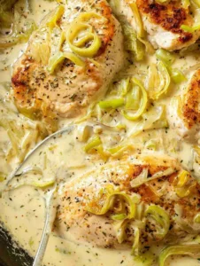 Chicken with Creamy Leek Sauce