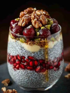Christmas Ricotta Chia Pudding