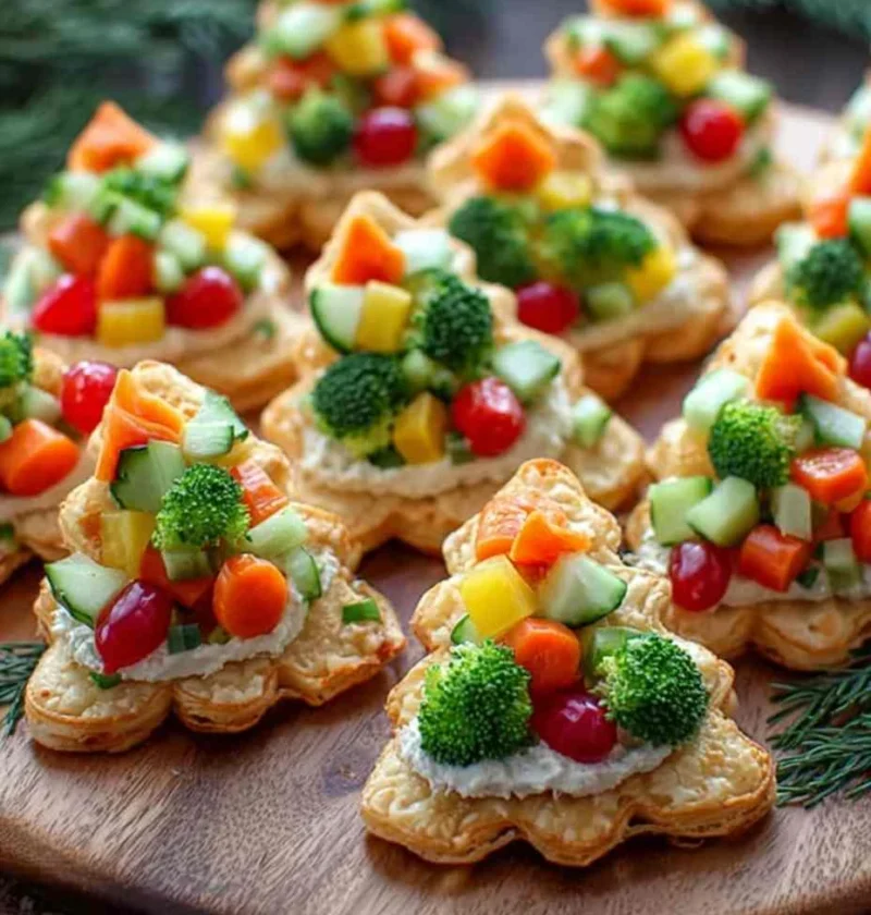 Christmas Tree Cold Veggie Pizza Christmas Tree Cold Veggie Pizza