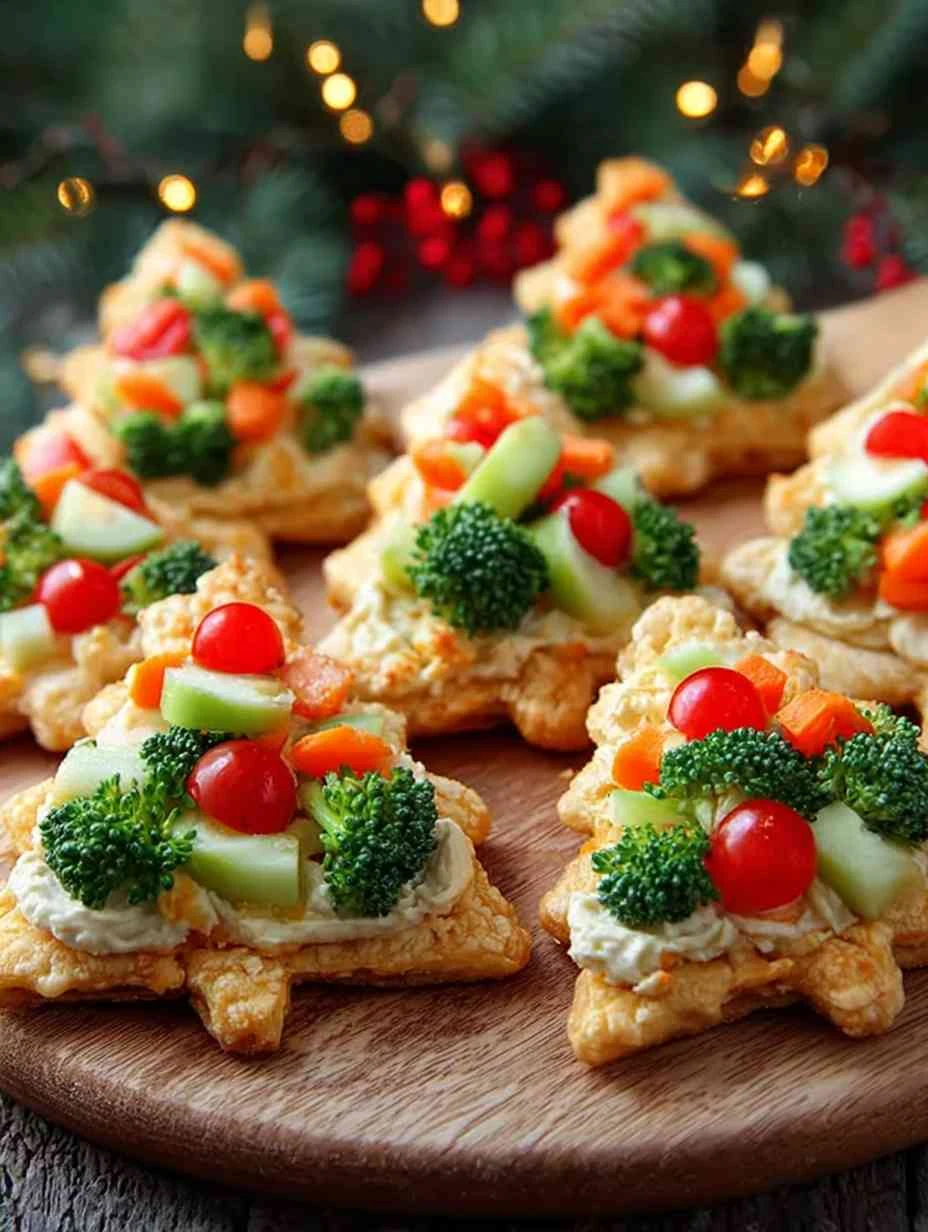 Christmas Tree Cold Veggie Pizza Christmas Tree Cold Veggie Pizza