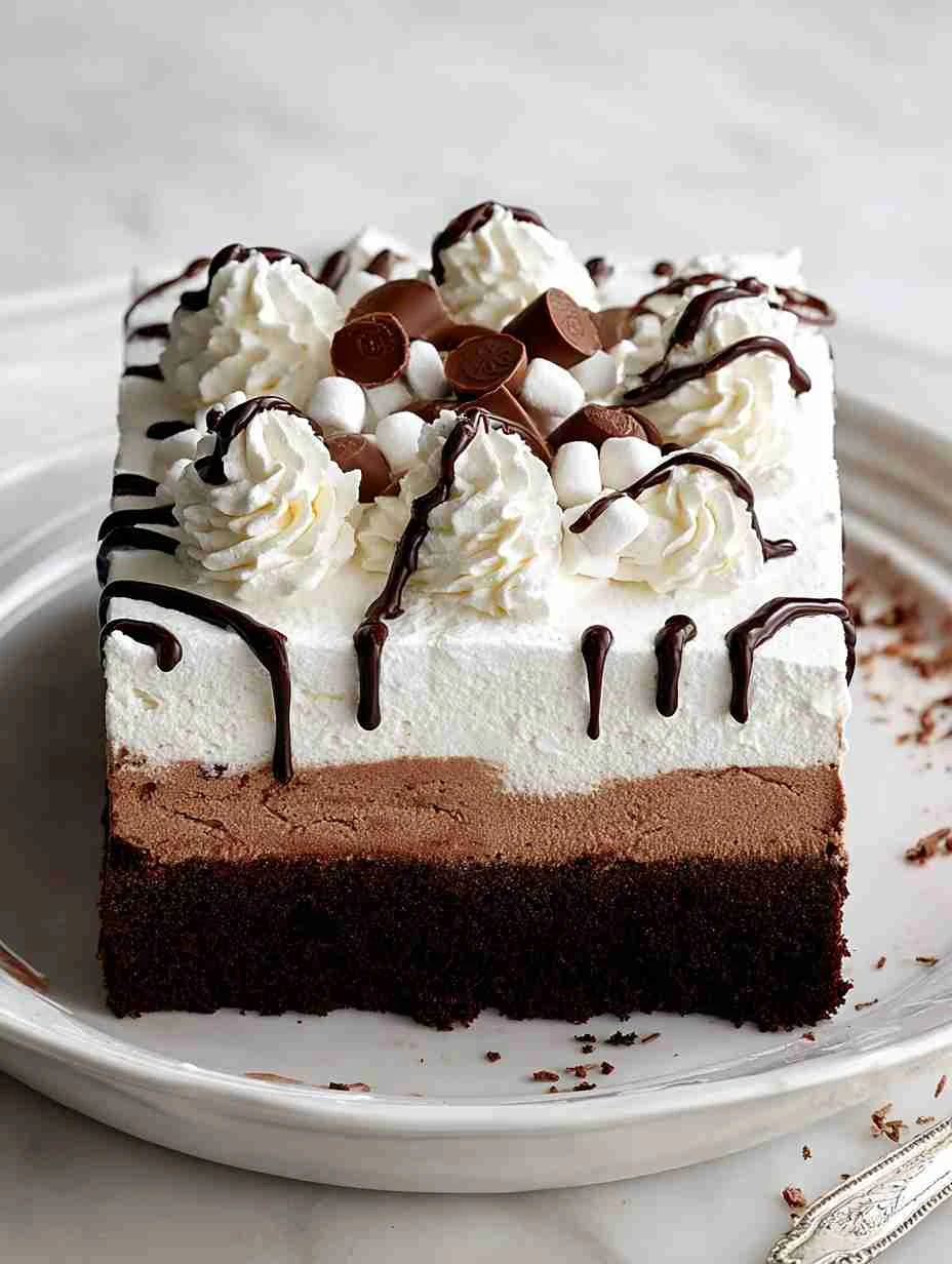 Classic Hot Chocolate Poke Cake Recipe Best Hot Chocolate Poke Cake Easy Hot Chocolate Poke Cake Make Hot Chocolate Poke C...