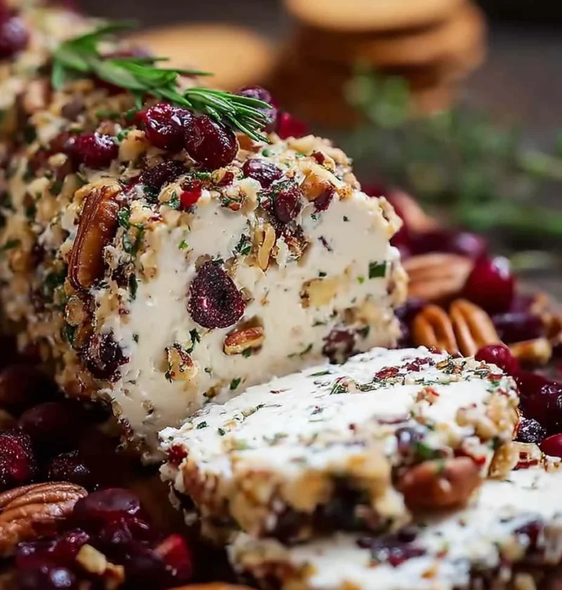 Cranberry Pecan Cheese Log Recipe Buy Cranberry Pecan Cheese Log Online Homemade Cranberry Pecan Cheese Log Best Cheese Fo...