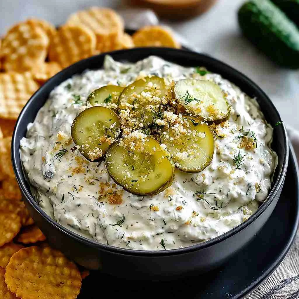 Creamy Fried Pickle Ranch Dip For Your Next Party Bash Creamy Fried Pickle Ranch Dip Your Next