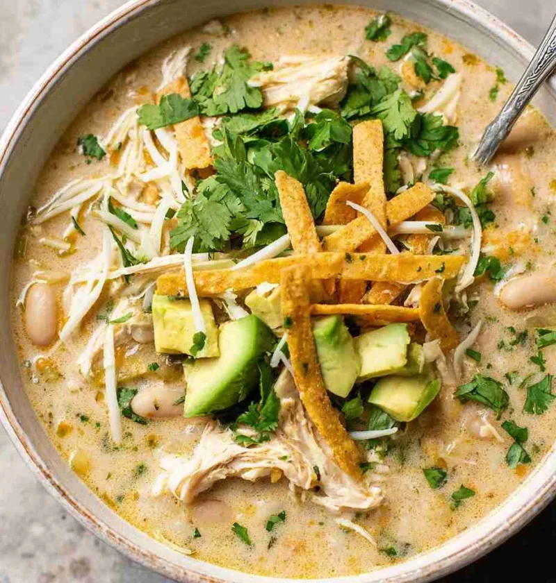 Creamy Green Chicken Enchilada Soup Creamy Green Chicken Enchilada Soup