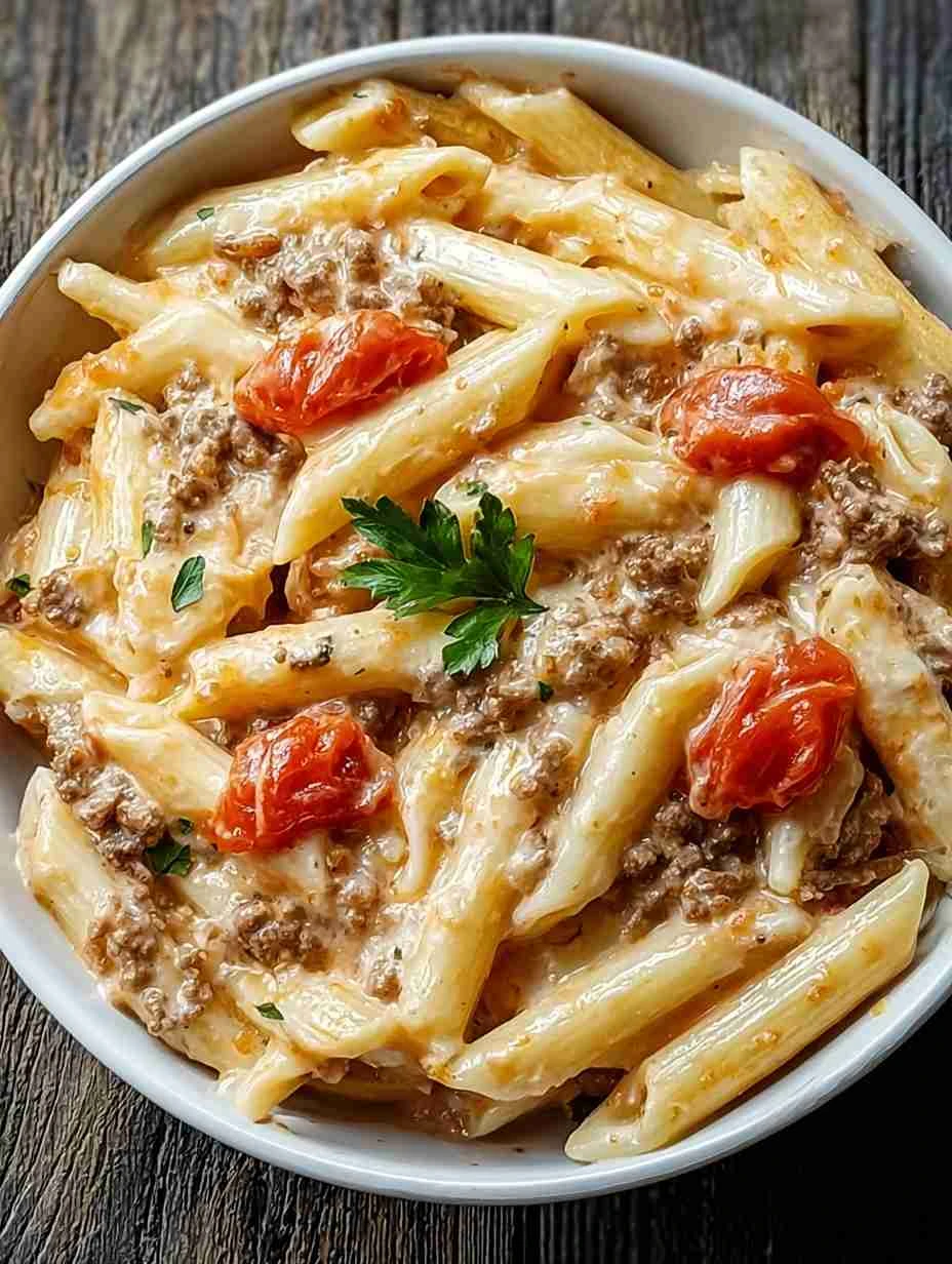 Creamy Rotel Pasta with Ground Beef: Comfort in Every Bite