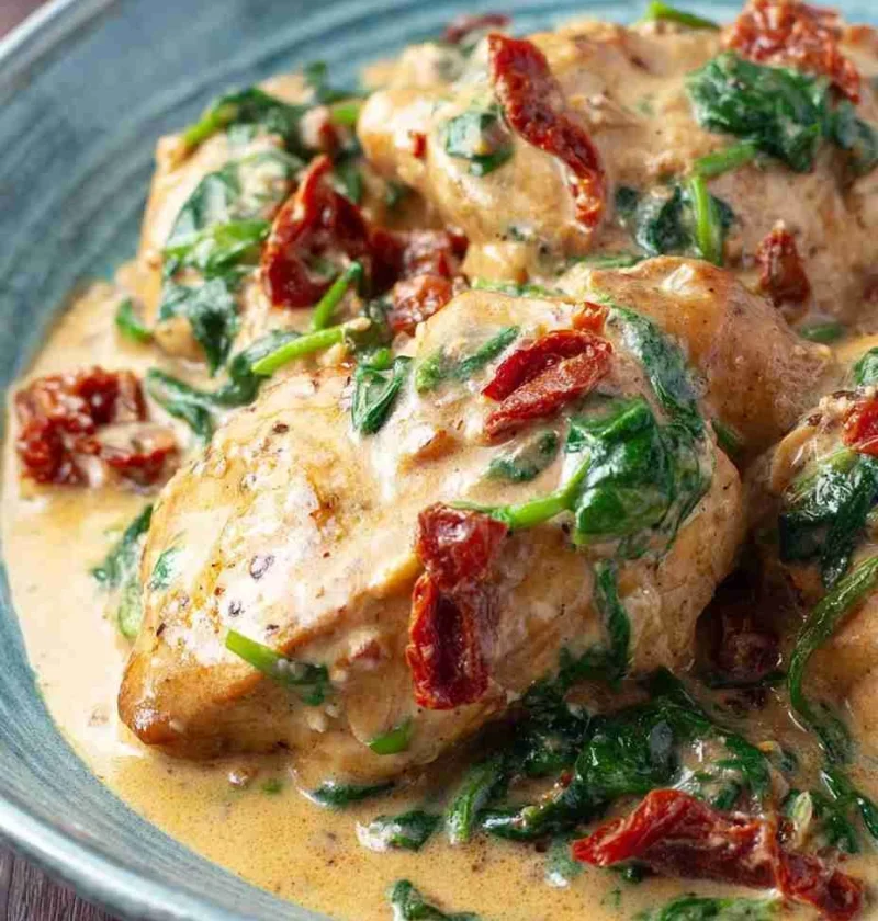 Creamy Tuscan Chicken Slow Cooker Recipe Tuscan Garlic Chicken In Slow Cooker Best Slow Cooker Creamy Tuscan Chicken How T...