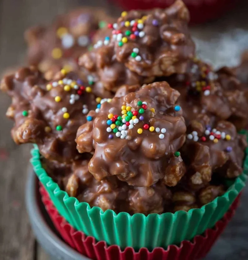 Crockpot Candy Chocolate Peanut Clusters