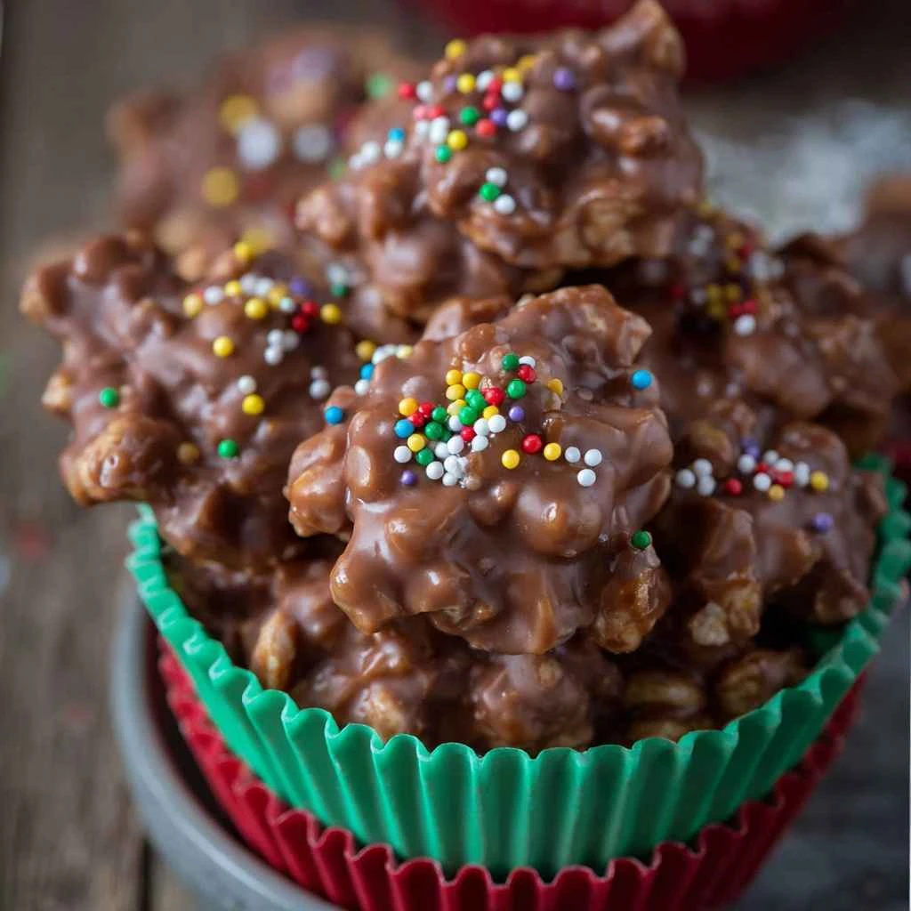 Crockpot Candy (Easy Chocolate Peanut Clusters!)