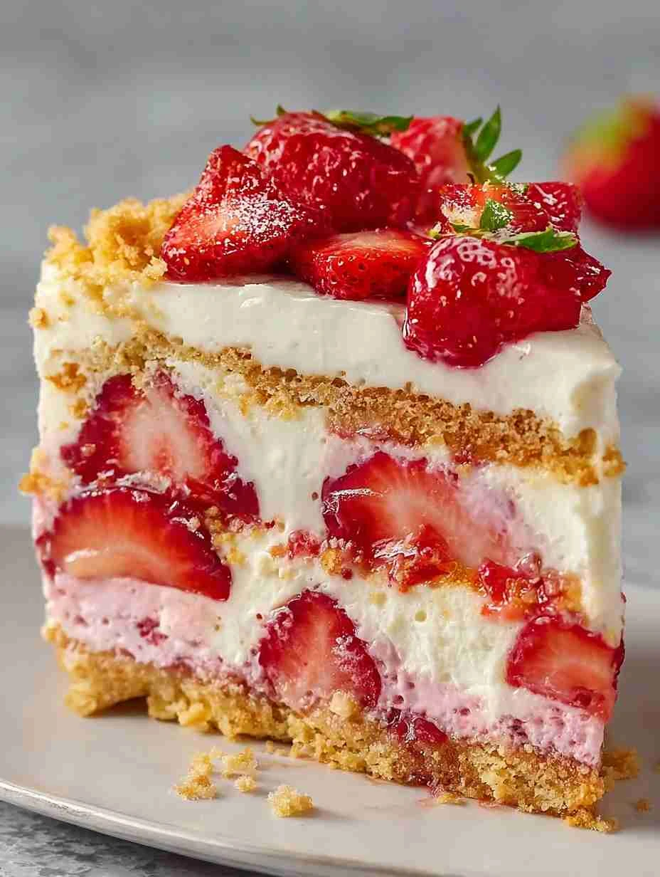 Decadent Strawberry Shortcake Cheesecake That Wows Every Bite