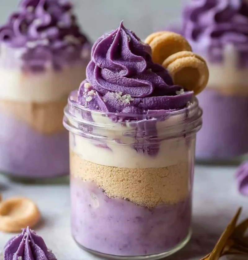 Delicious Ube Tiramisu In A Jar: Easy No-Bake Delight Delicious Ube Tiramisu Jar Nobake Delight
