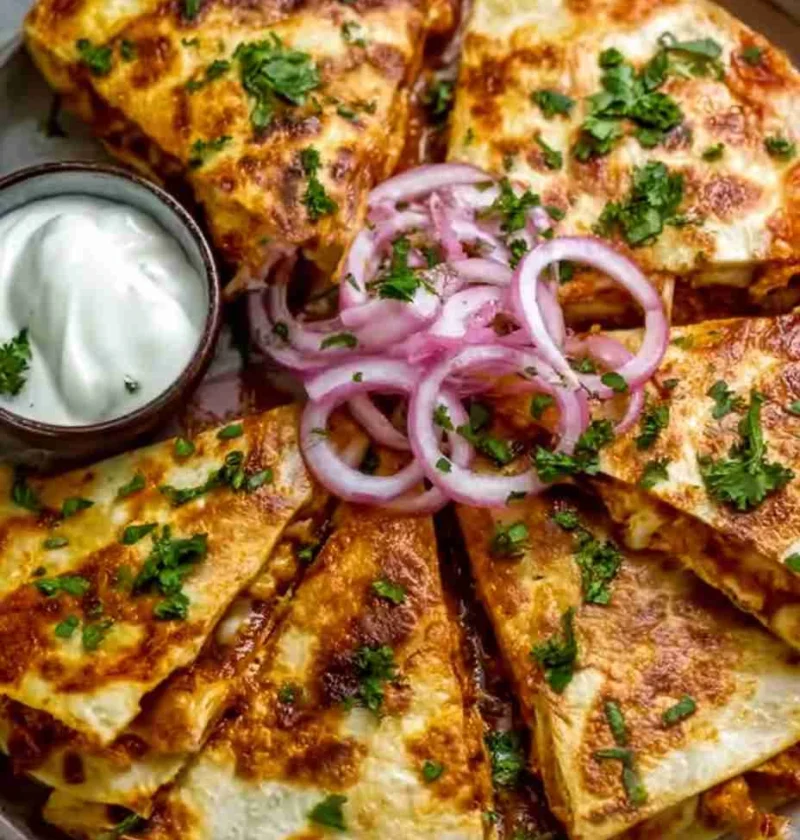 Easy BBQ Chicken Quesadilla Recipe Healthy BBQ Chicken Quesadilla Ideas How To Make BBQ Chicken Quesadillas At Home Best C...