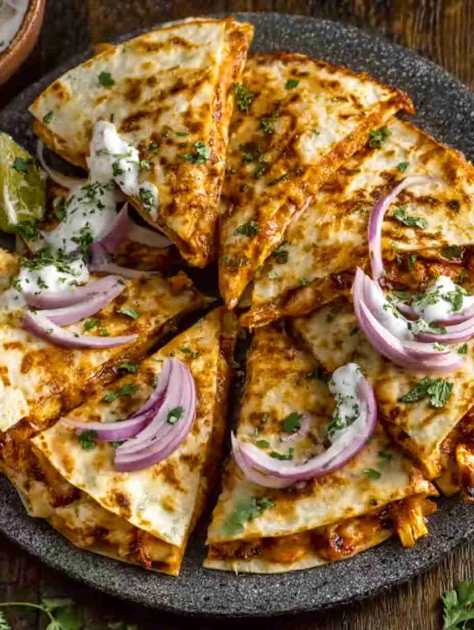 Easy BBQ Chicken Quesadilla Recipe Healthy BBQ Chicken Quesadilla Ideas How To Make BBQ Chicken Quesadillas At Home Best C...