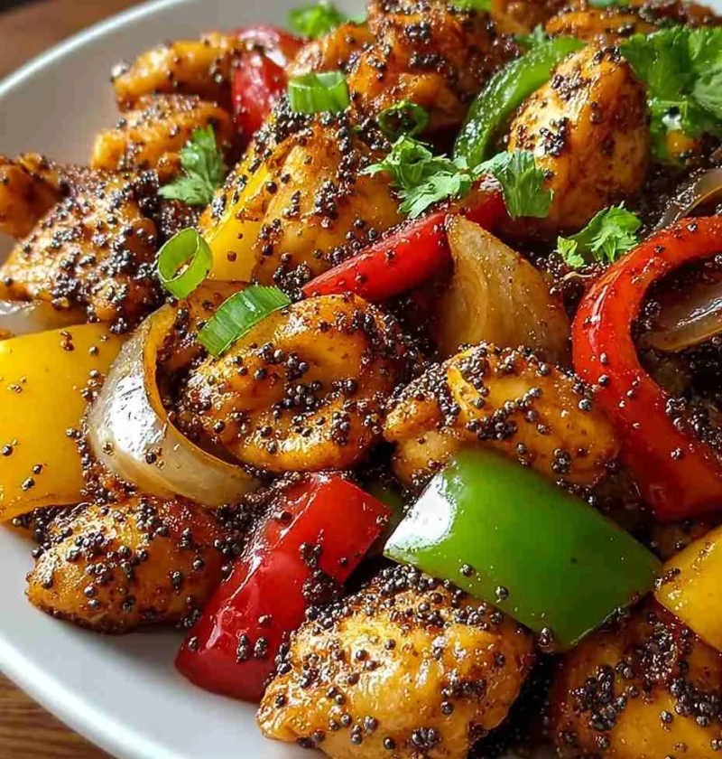 Easy Black Pepper Chicken Recipe Spicy Black Pepper Chicken Stir Fry Savor Black Pepper Chicken Cooking Tips Quick Spicy C...