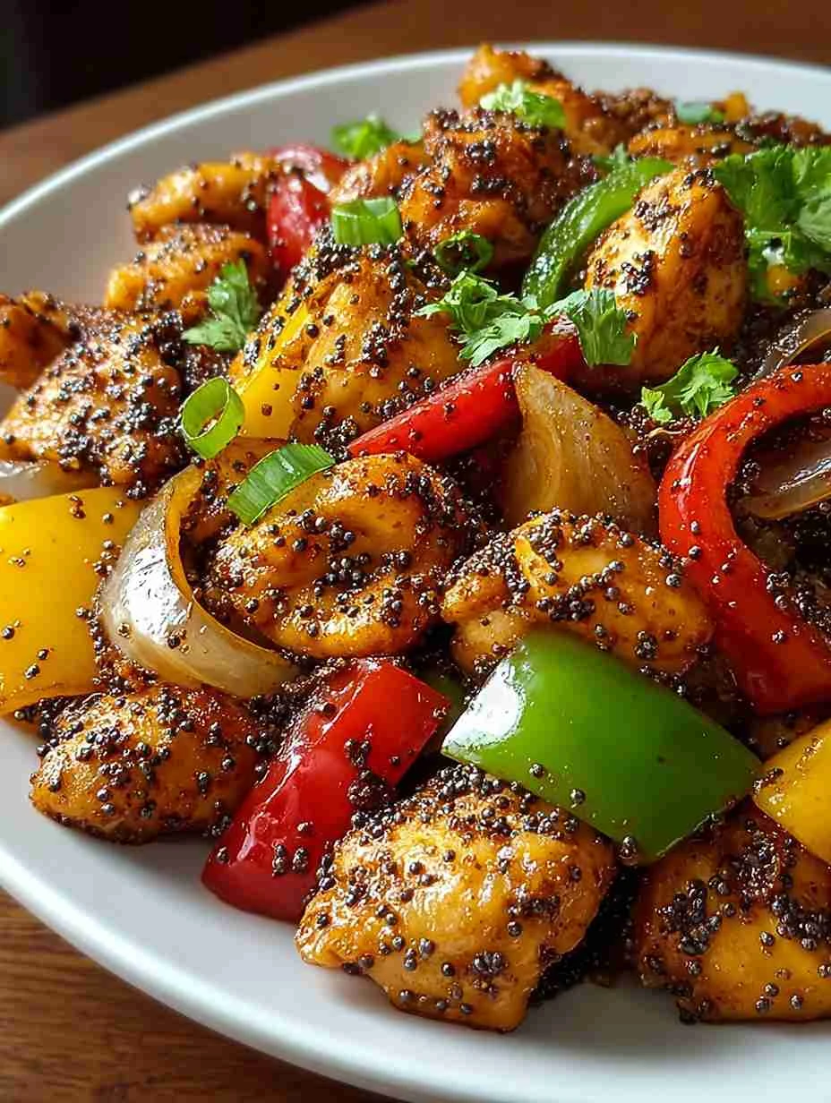 Savor Black Pepper Chicken: Easy, Spicy Stir-Fry Delight