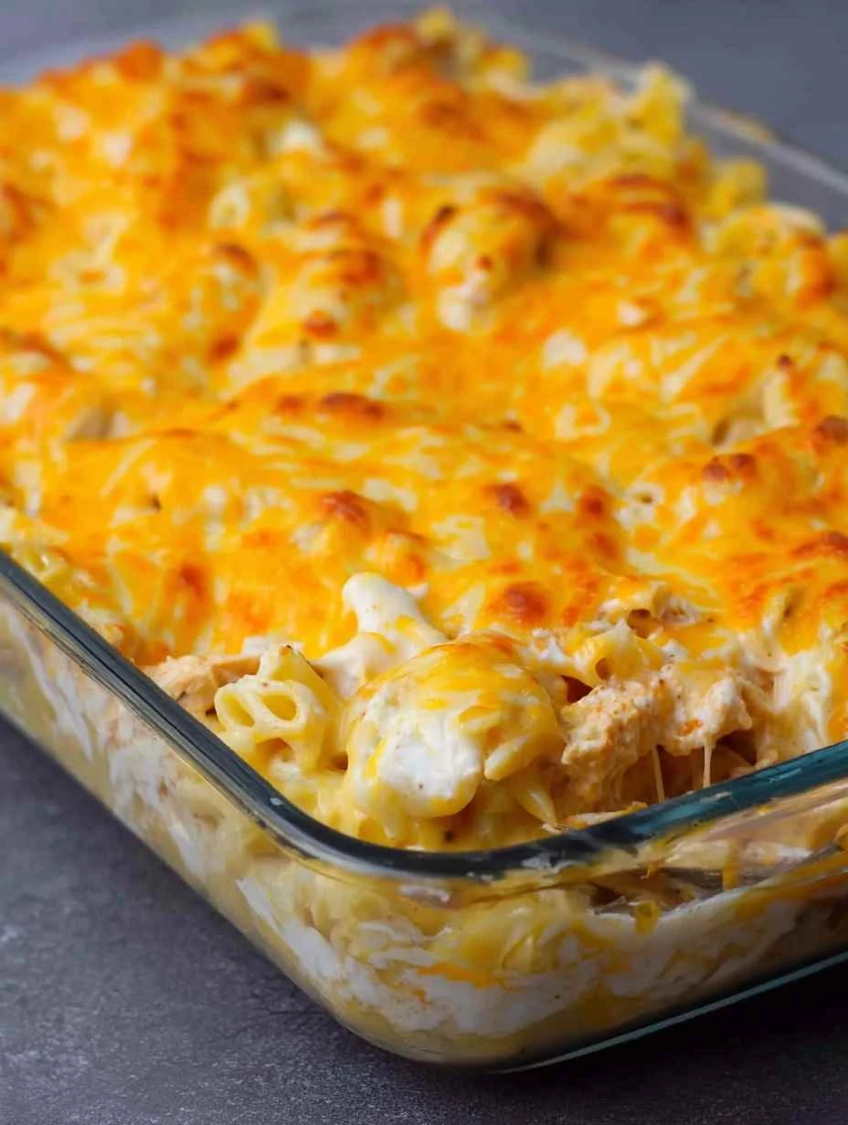 EASY BUFFALO CHICKEN PASTA BAKE RECIPE For Dinner Delight Buffalo Chicken Pasta Bake Recipe Dinner Delight