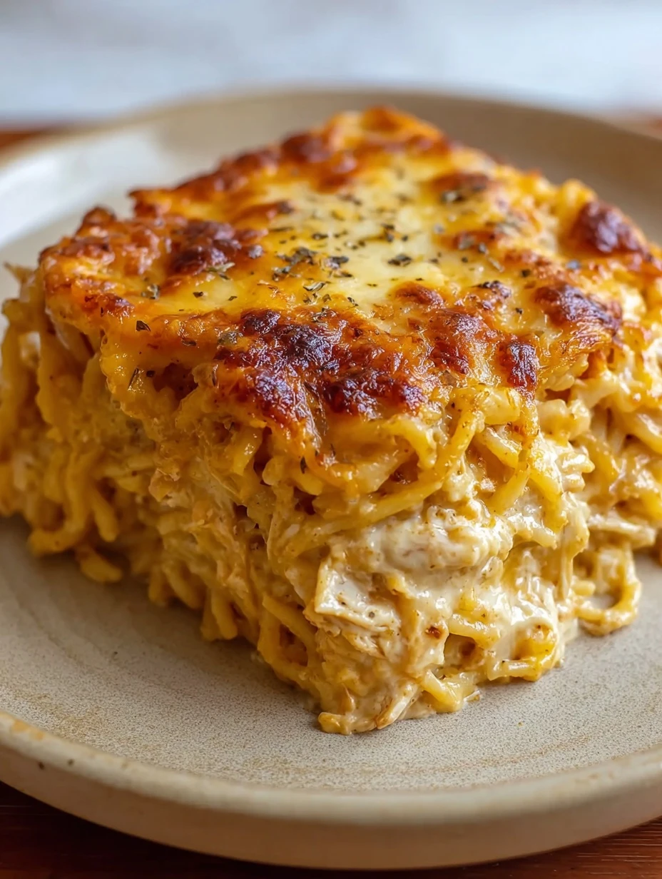 Easy Chicken Spaghetti Bake Recipe Healthy Chicken Spaghetti Bake Gluten-free Chicken Spaghetti Bake Low Carb Chicken Spag...