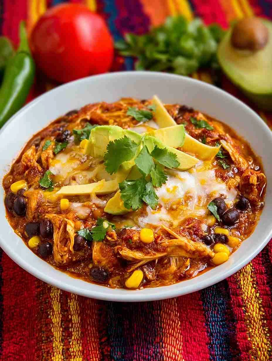 Easy Crockpot Chicken Enchilada Casserole Recipe Healthy Slow Cooker Chicken Enchilada Casserole Best Chicken Enchilada Ca...