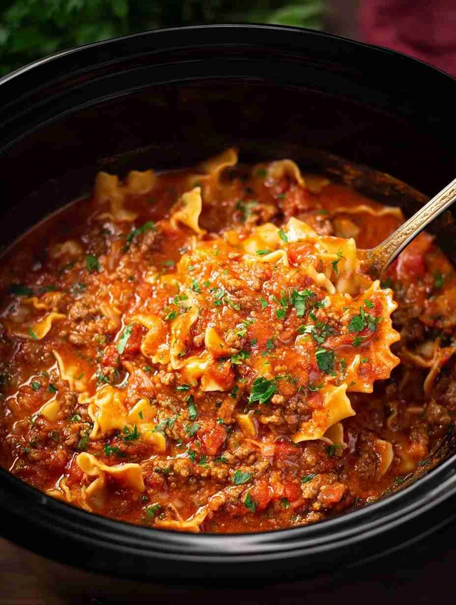 Crockpot Lasagna Soup