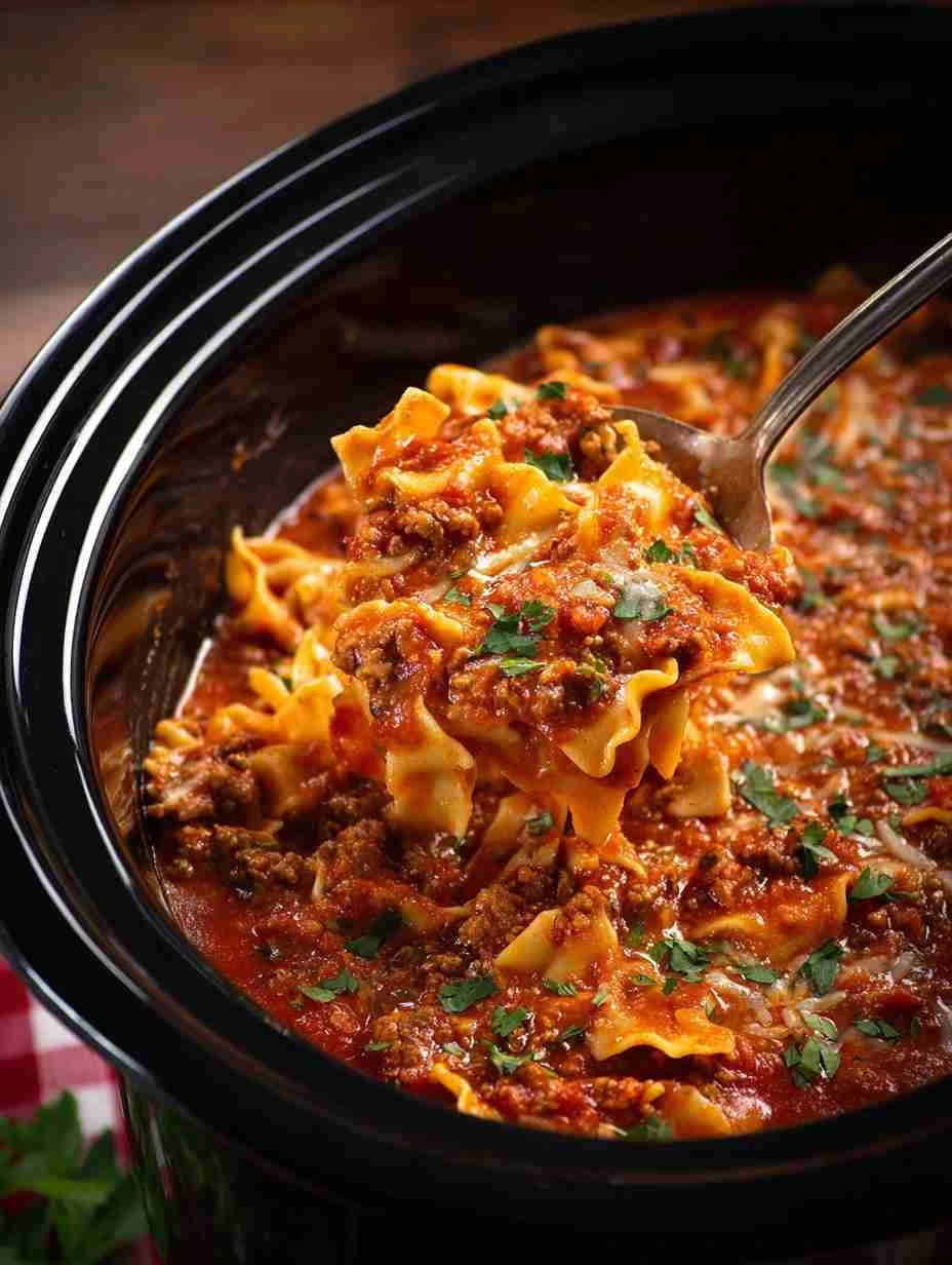 Easy Crockpot Lasagna Soup Recipe Healthy Slow Cooker Lasagna Soup Vegan Crockpot Lasagna Soup Instructions Gluten-free Cr...